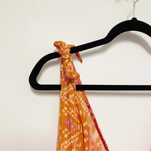 NWT Free People Tied To You Tank - Paisley Floral Cropped Blouse - Tie Strap - Picture 3 of 6